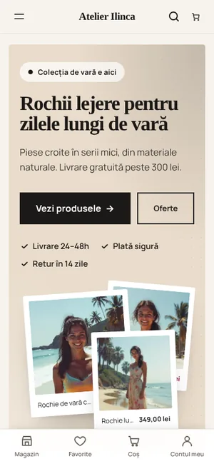 Tema Atelier pe telefon