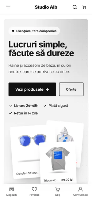 Tema Minimal pe telefon